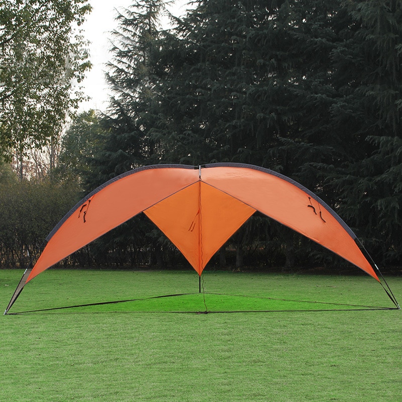 Cheap Goat Tents Camping Picnic 4.8*4.8*4.8*2m 3Side Tent Sandy Beach Sunshade Waterproof Portable Fishing Canopy Gazebos Sun Shelter   